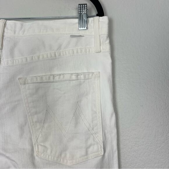MOTHER MR | NEW Tooth & Nail The Neat White Jeans Straight Leg Neutral Summer 36 - Picture 6 of 13